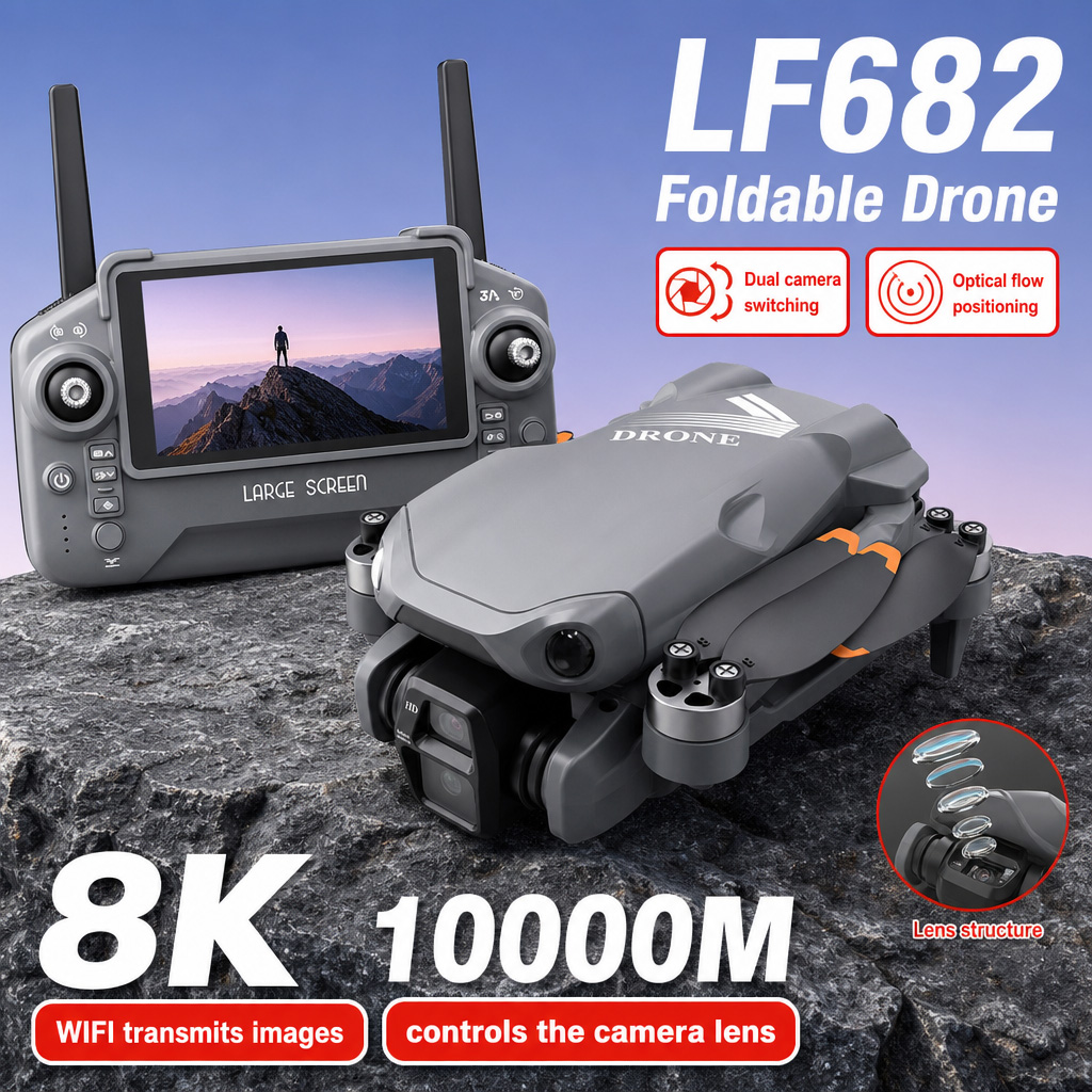 Drone Rc Pro 2 - Luchtfoto LF682 Drone 8K HD Dubbele