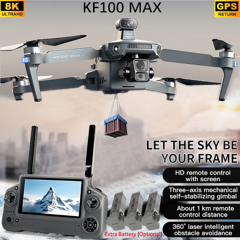 Drone App Rc Fpv - KF100 MAX GPS Drone 4K Camera