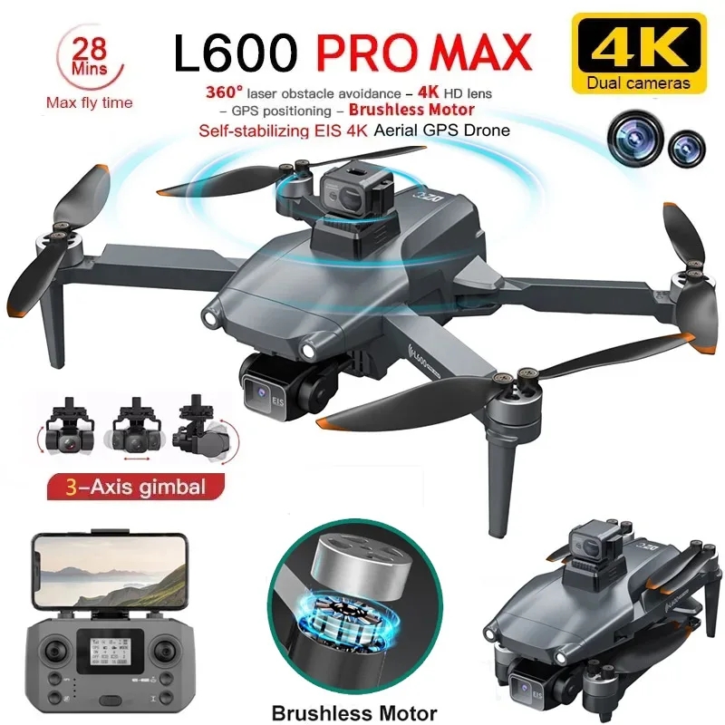Drone Rc Helicopter With Camera - L600 PRO MAX GPS Drone Professionele