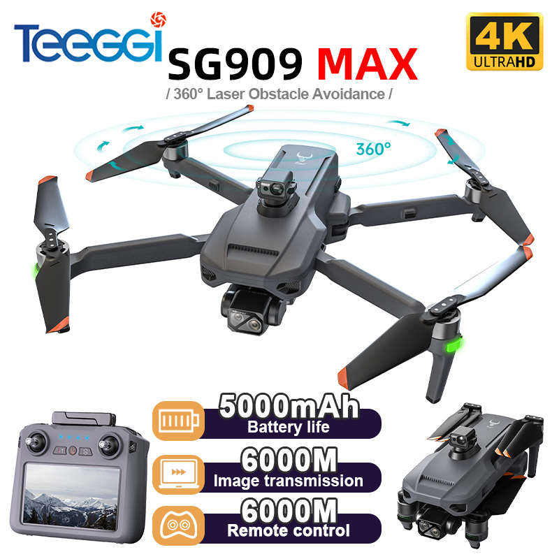 Drone Rc Helicopter With Camera - Teeggi SG909 MAX GPS-drone met 4K-camera