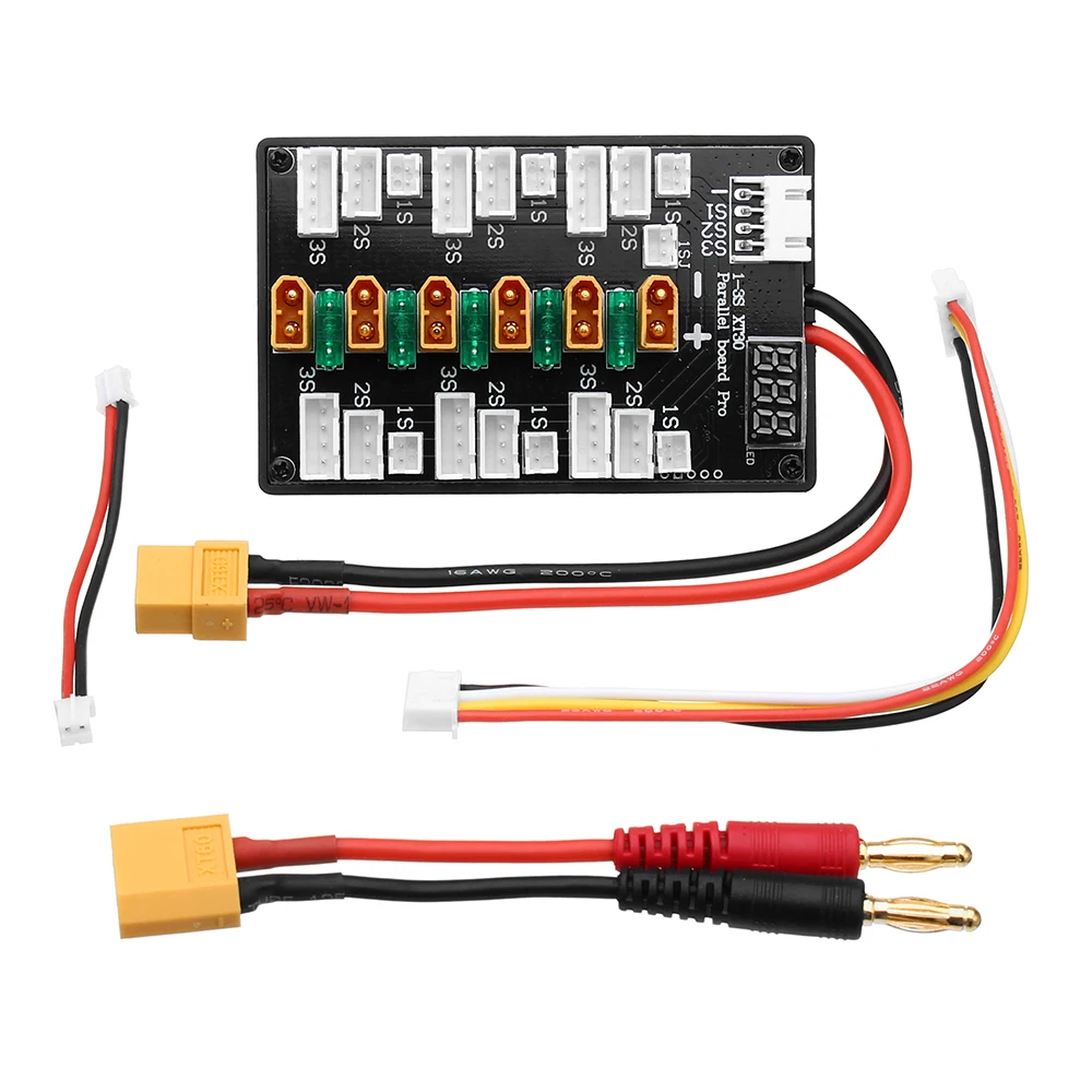 Lipo Parallel Charging Board - XT30 Plug 1S-3S Lipo Batterij Upgrade