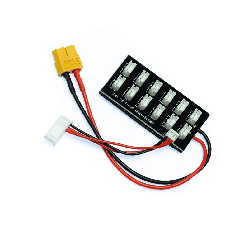 Lipo Parallel Charging Board - 2S Xt60 Vrouwelijke Stekker Parallel Oplaadbord