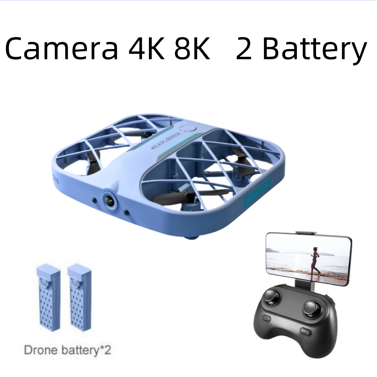 Drone Rc Helicopter With Camera - JJRC H107 FPV RC Drone met