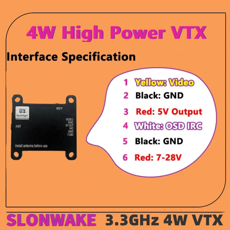 SLONWAKE FPV 3.3G 16CH 4000mW  - Drone Rc1 recensie en prijs
