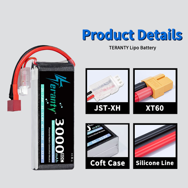 TERANTY 2S 3000mAh Lipo Batter - Drone Rc Link recensie en prijs