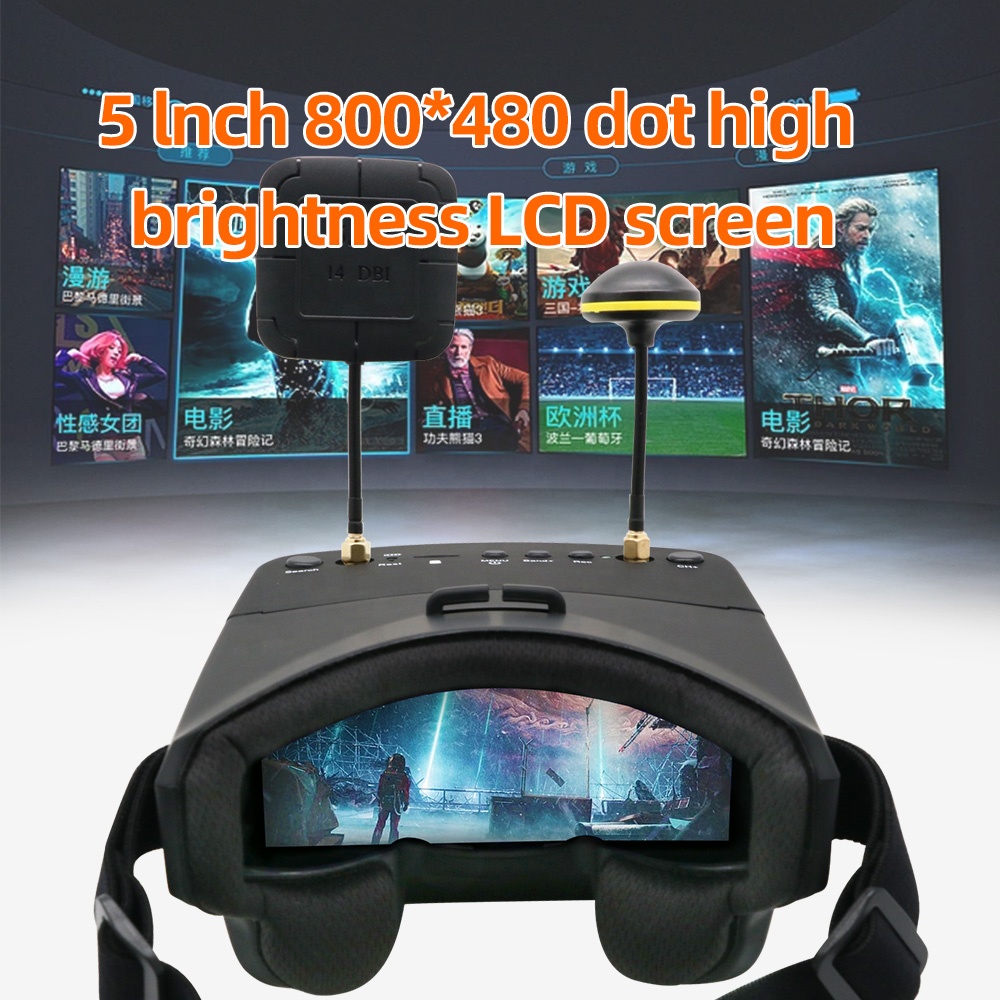 EV800D 5.8G 40CH 5 Inch 800*48 - Fpv Goggles Headset recensie en prijs