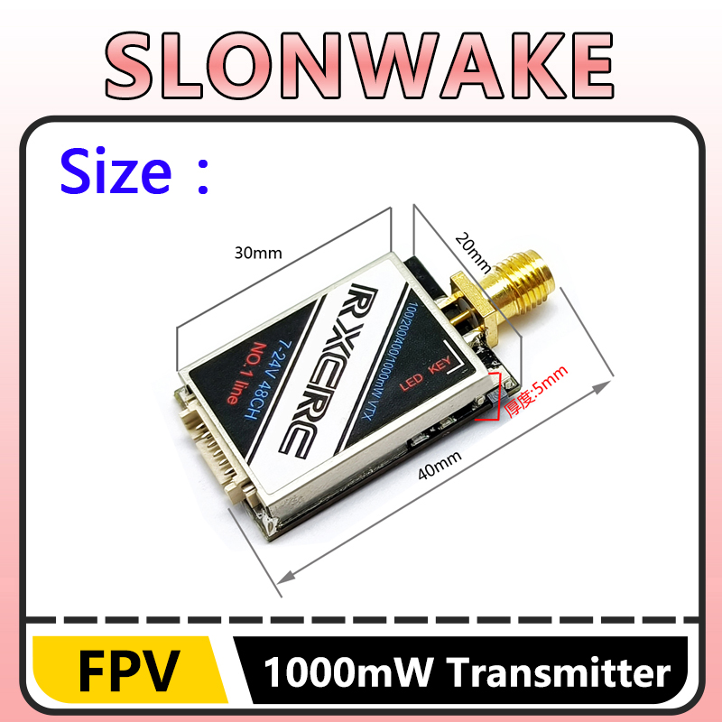 SLONWAKE 5.8G 48CH 1W VTX 100/ - Drone Rc1 recensie en prijs