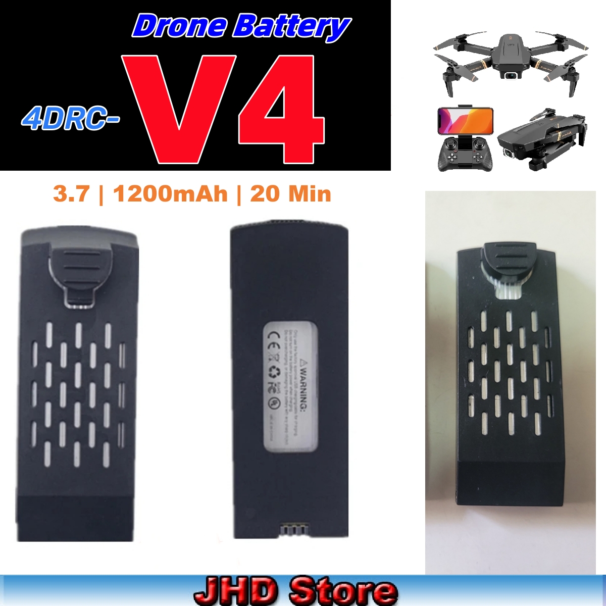 Jhd Bateria 4drc V4 Batterij 3 - Drone Rc V4 recensie en prijs