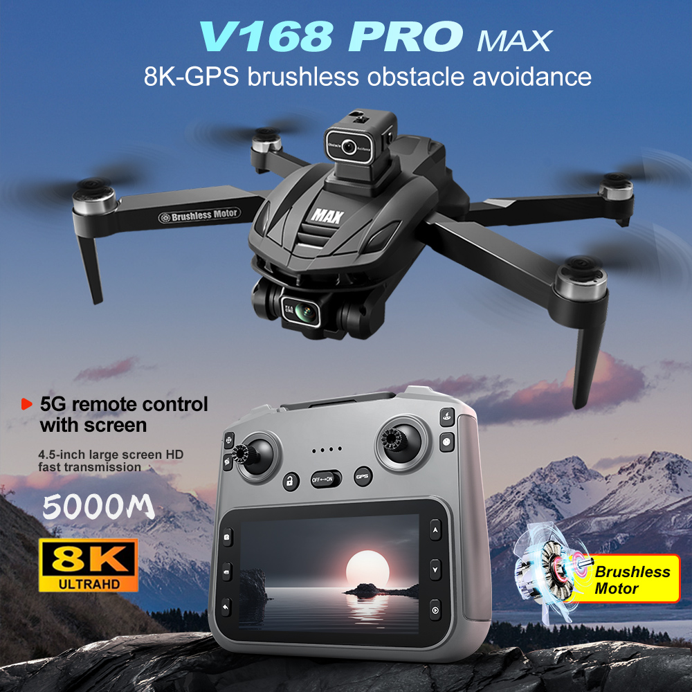 V168 PRO Max GPS Drone 8K Prof - Drone Rc Helicopter With Camera recensie en prijs