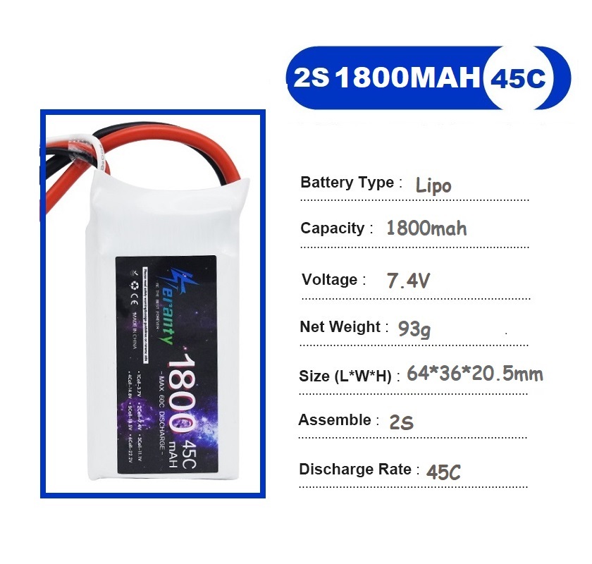 2 STKS 7.4 V Lipo 2 S Batterij - Drone Carrera Rc recensie en prijs