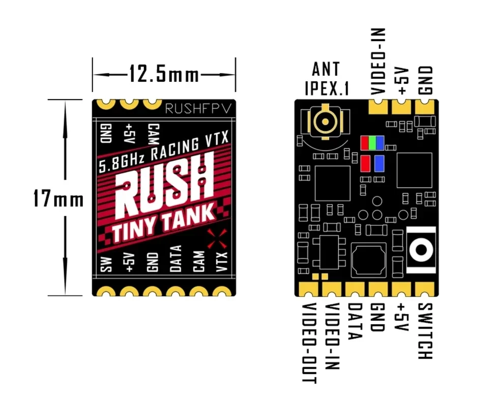 RUSHFPV Tiny Tank VTX 5.8GHz 3 - Vtx Video Transmitter recensie en prijs