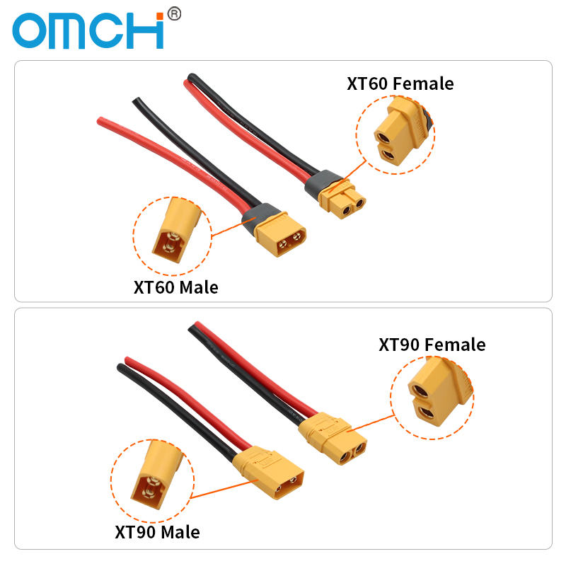 OMCH XT60 12/14AWG XT90 10AWG  - Drone Rc Link recensie en prijs
