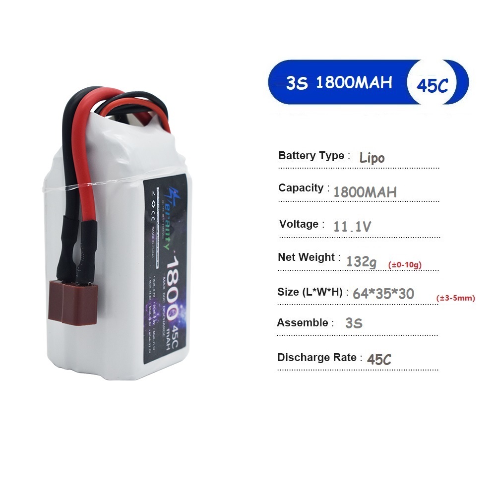11.1V LiPo Batterij 3S 1500mAh - Drone Carrera Rc recensie en prijs