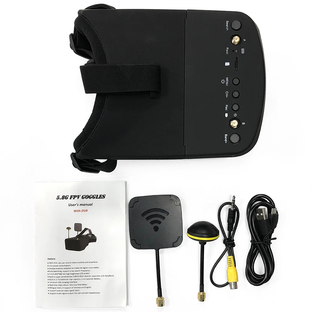 UniFly 9IMOD LS-800D 5.8G 40CH - Fpv Goggles Headset recensie en prijs