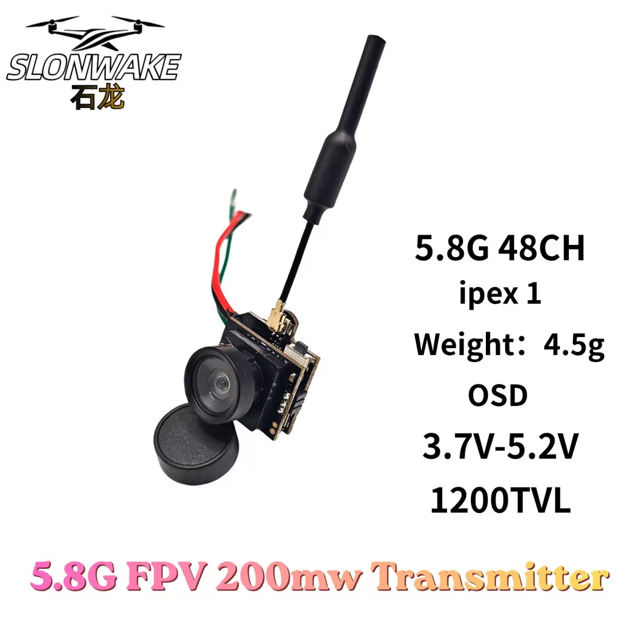 SLONWAKE 5.8G analoge VTX-tran - Drone Rc With Camera recensie en prijs